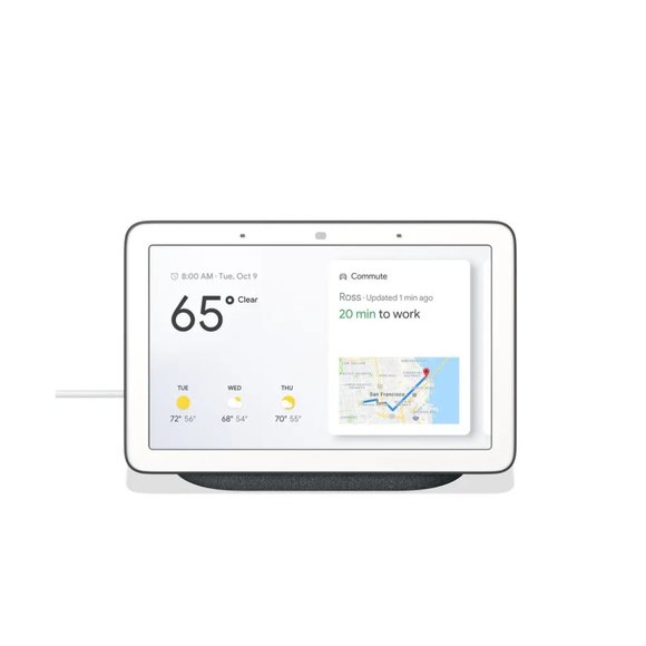 Google Nest Hub (GA00516-US) Smart Display with Google Assistant - Chalk - Picture 2 of 16